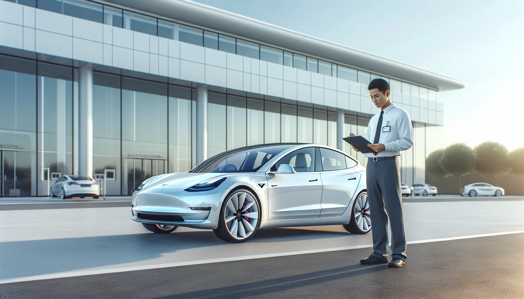Tesla Model 3 au contrôle technique en France