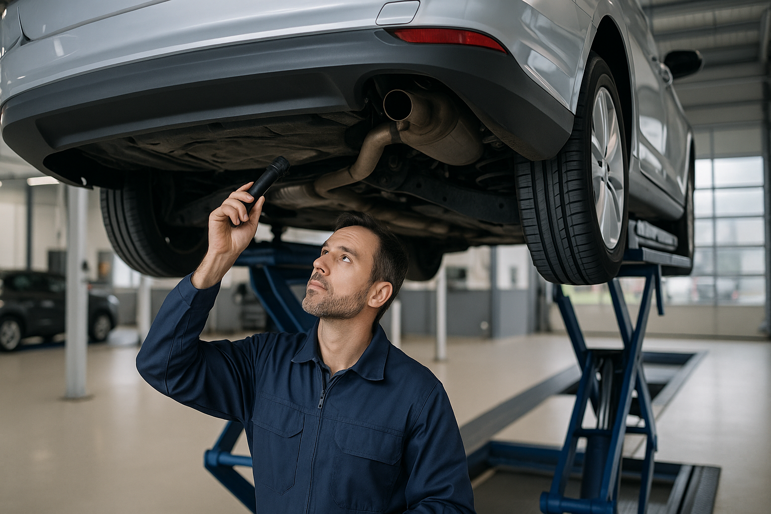 Vérification des feux de voiture avant le contrôle technique 2026
